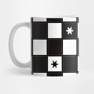 Checker snow flake Mug